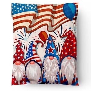 10Pk 10x13 Patriotic Gnomes Poly Mailers